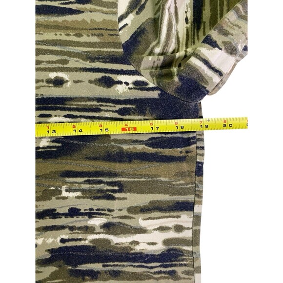 Ruby Rd Women's Medium Top Camo Embellished Neck Pullover 3/4 Sleeve - Picture 7 of 11